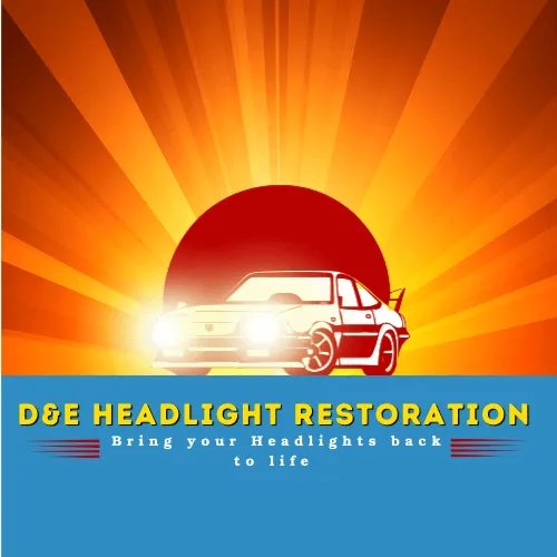 D & E Headlight Restoration Logo